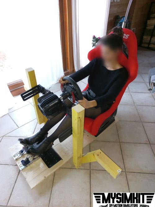 Images montrant un essai de la plateforme par un humain