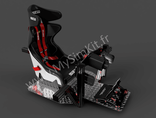 Rendu 3D de la plateforme supérieure en mode racing